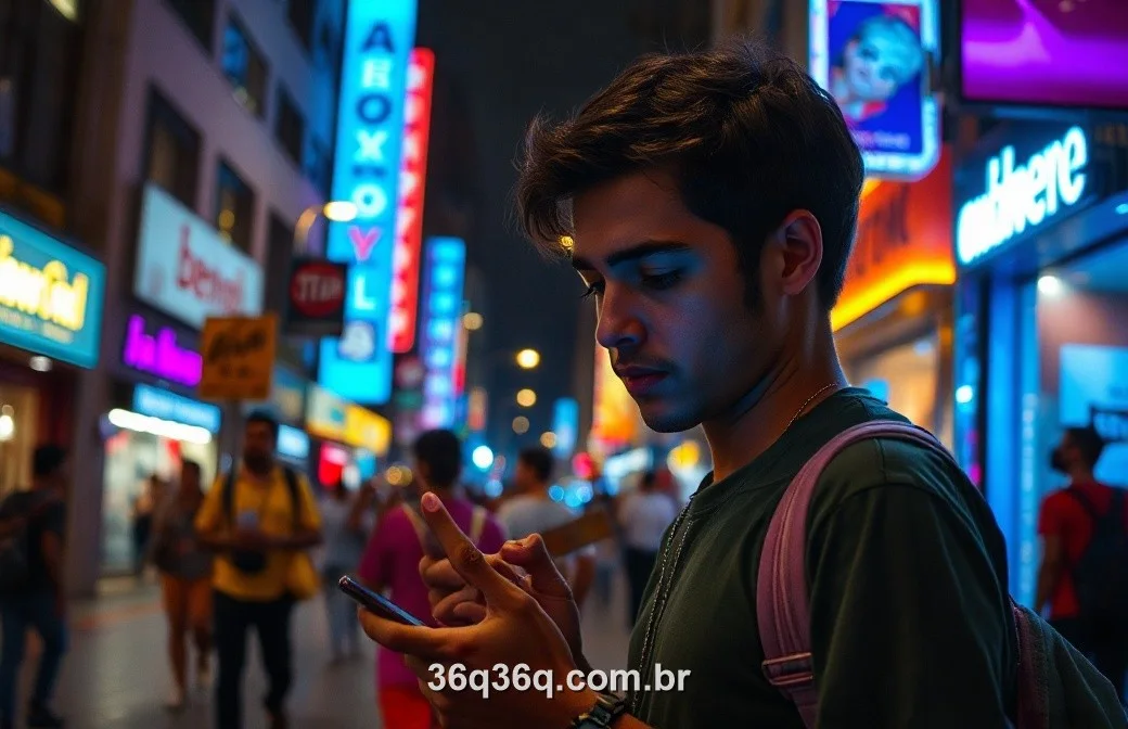Acessando o 36Q pelo celular na rua